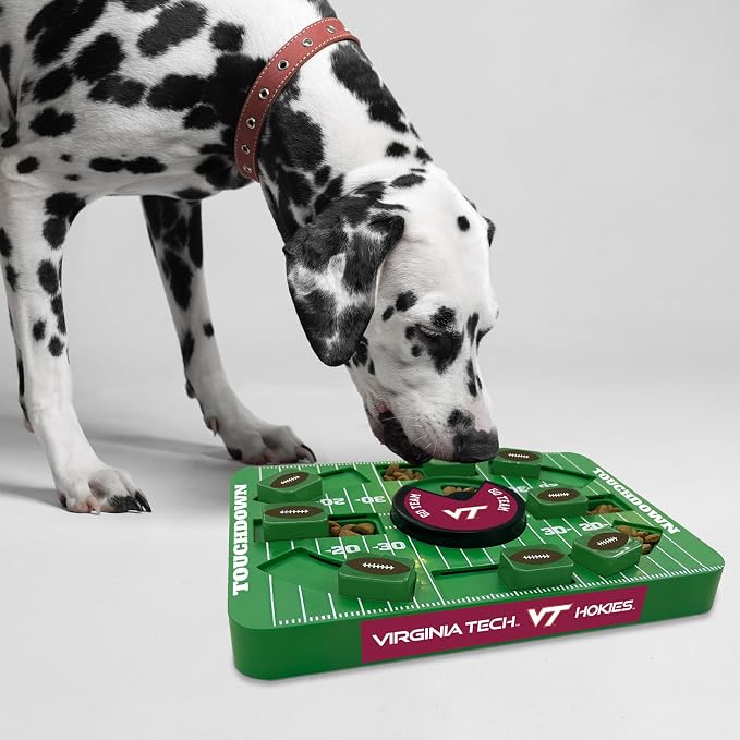 Pets First NCAA Virginia TECH Large Puzzle Toy, Dog Puzzle Treat Toy, New Large Size, Interactive Dog Treat Toy, Dog Slow Feeding Toy