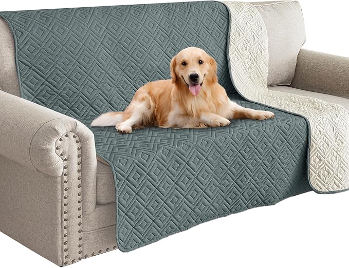 2026 Waterproof Bed Sofa Blanket (52"x82") Comfy Couch Sofa Mat for Dog Pets with Anti-Slip Back, Universal Incontinence Lightweight Liner Pad for Furniture Car Picnic etc Durable Washable, Dark Grey