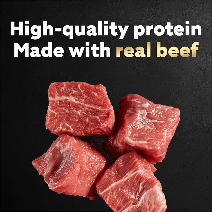 Cesar Mini-Pouch Wet Dog Food, Porterhouse Steak Flavor, 1.76 oz, 20 Count | Real beef, protein-packed, no fillers or artificial flavors, slow-cooked tender texture, serve as meal, snack, or topper