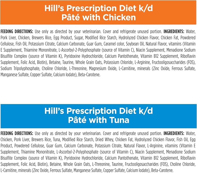 Hill's Prescription Diet k/d Kidney Care Cat Food Starter Kit Variety Pack | #1 Veterinarian Recommended, 5.25 oz. Dry Food (2), 5.5 oz. Cans (2), 2.9 oz. Cans (4)