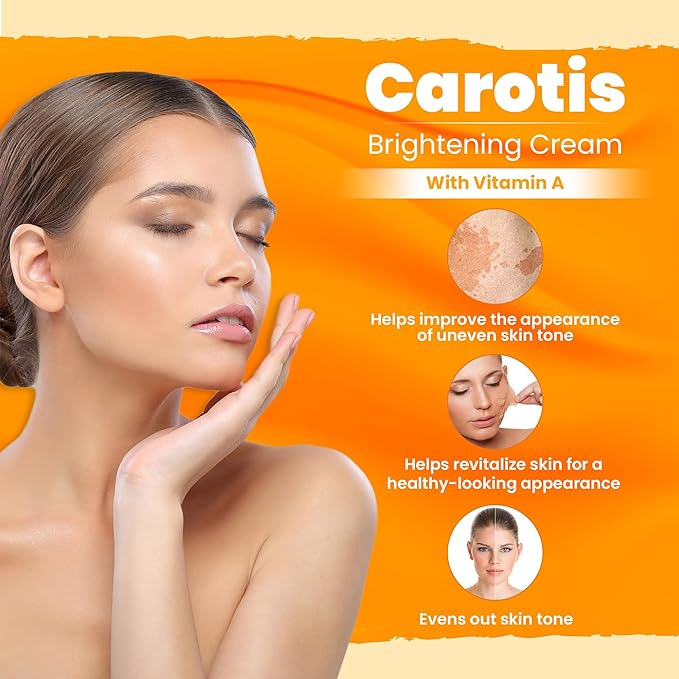 CAROTÏS, Skin Brightening Cream | 1.7 Fl oz / 50 g | Helps to Remove Pigments on: Face, Knees, Body, Armpit, and Private Areas | Brightening Gel with Carrot Oil, Alpha Arbutin, Shea Butter