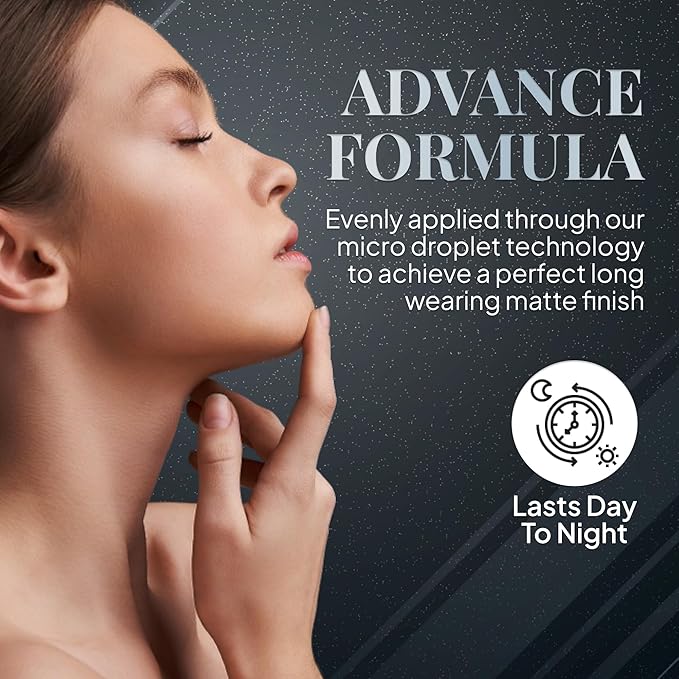 ERA Face spray makeup (Y1 Creamy Vanilla, 2.25 oz) - airbrush foundation, everyday, buildable, professional spray on cosmetics by Era Beauty