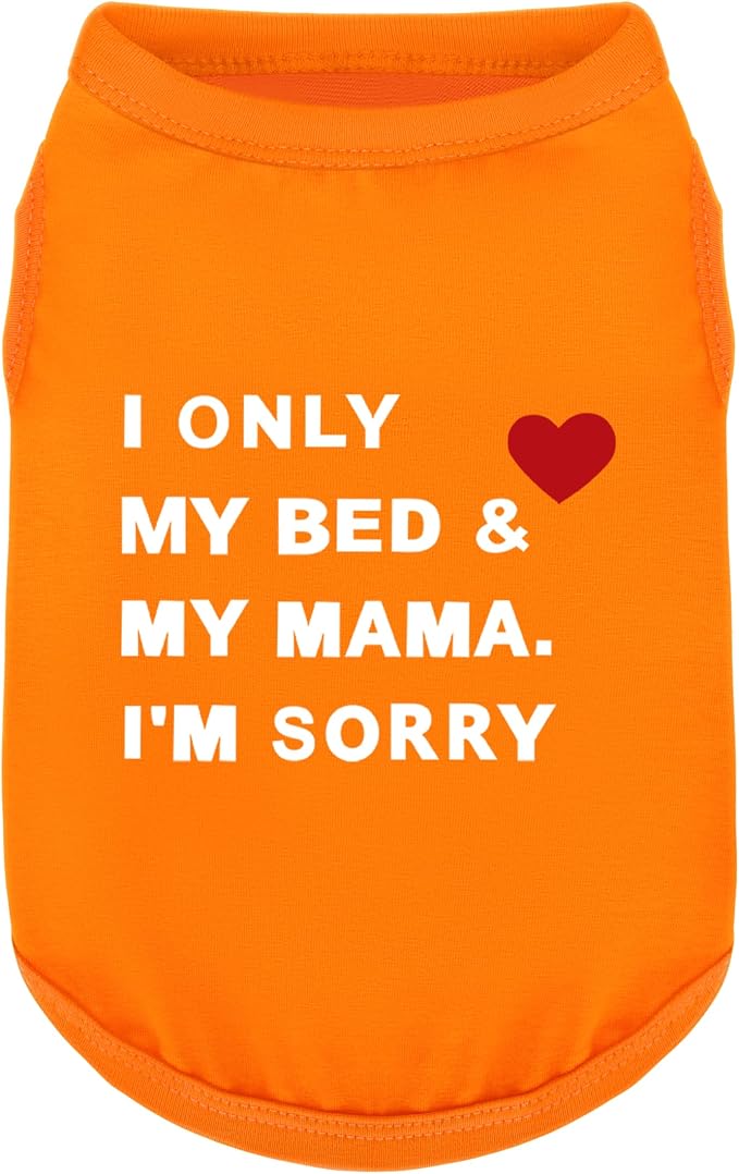 Stylish Cotton Dog Shirt with Print, Soft & Breathable, All-Season Comfort, Fits Most Breeds - Perfect Pet Apparel for Small, Medium, Large Dogs.Orange XL