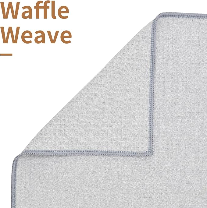 2 Pack Hot Yoga Towel Non Slip Yoga Mat Towel Non-Slip Sweat Absorbent (Light Gray, 72.00" x 26.50")