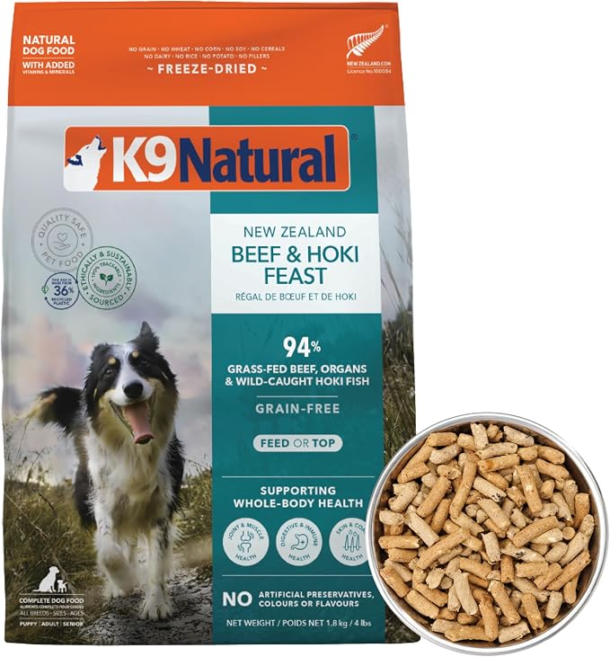K9 Natural - Freeze Dried High Protein Grain-Free Dog Food Or Topper