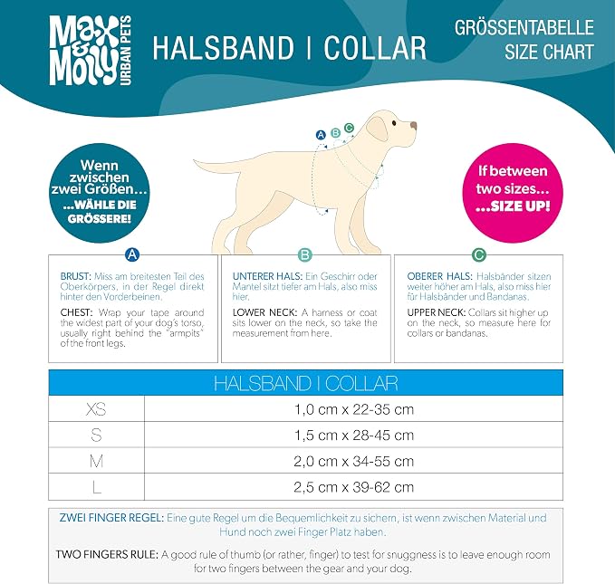 Max & Molly Urban Pets Smart ID Dog Collar - Soft Neoprene, Waterproof, Machine Washable, Power Buckle, Gotcha! QR Tag & Custom App Profile, Jelly Gummy Bears S