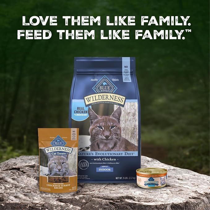 Blue Buffalo Wilderness Chicken & Turkey Wet Cat Food, 3 oz, 24 ct | Wild Delights Meaty Morsels in Tasty Gravy, High Protein & Grain-Free Recipe, Made with Natural Ingredients