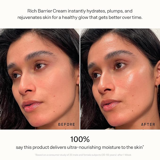 Versed Daily Recovery Rich Barrier Cream - Moisturizer Face Cream for Dry, Sensitive and Easily Irritated Skin - Facial Moisturizer with Glycerin and Multi-Lipid Complex, 1.5oz