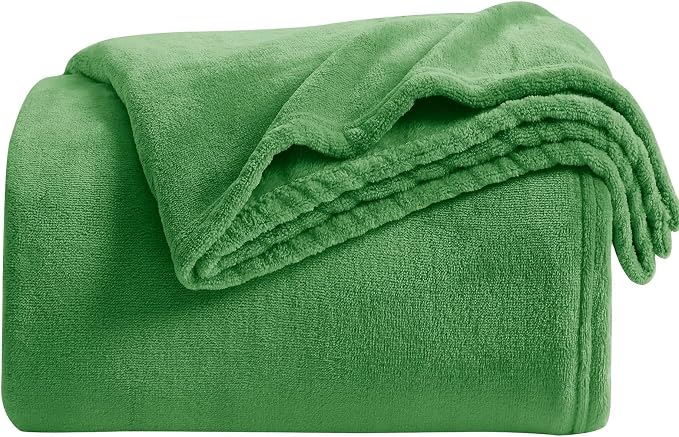 KMUSET Fleece Blanket Queen Size Lightweight Cozy Plush Microfiber Solid Blanket Factory Shop