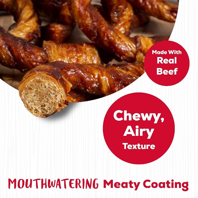 Country Kitchen Rawhide Free Beef Rings Dog Chews, 7 Count | Made with Real Beef, Highly Digestible, Gluten Free