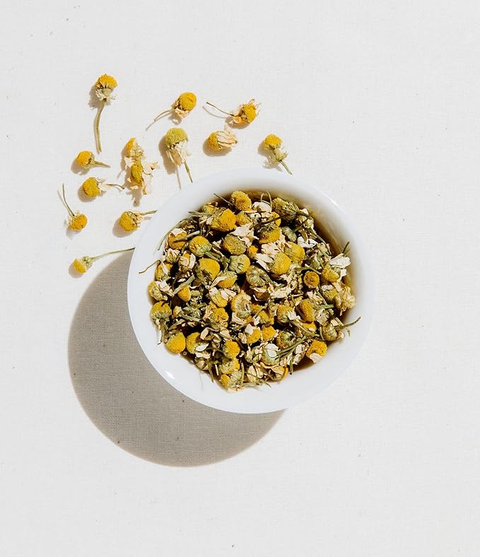 Art of Tea Organic Egyptian Chamomile Tea Bags 50 Count, Premium Whole Leaf Herbal Tea, Naturally Caffeine Free Tea, Pyramid Sachets, Organic Chamomile Tea for Bedtime
