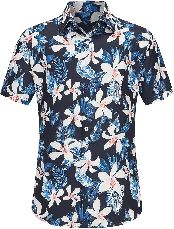 Dog Shirt Hawaiian, Pet Summer T-Shirts Dog Style Floral Breathable Cool Clothes Hawaiian Shirts Gifts for Owner and Pet Shirts are Sold Separately