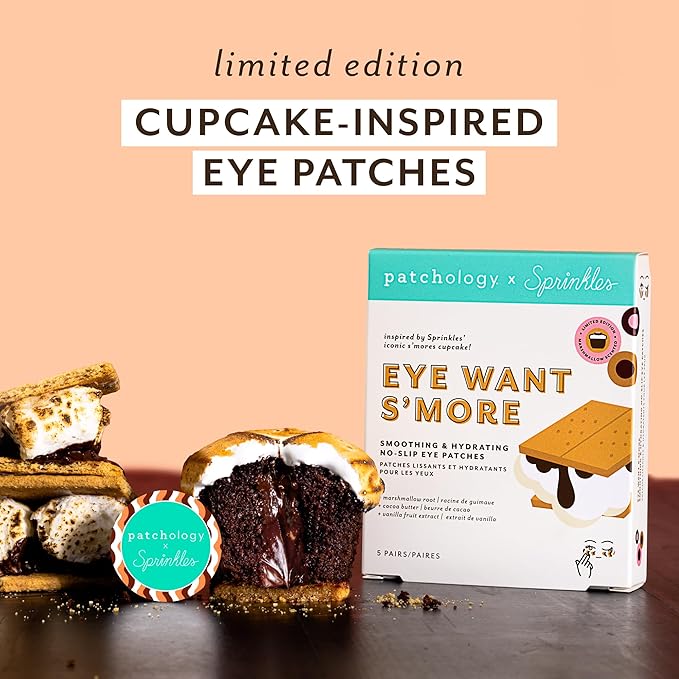 Patchology | Sprinkles (Limited Edition) - Eye Want S’more - Soothing & Hydrating No-Slip Eye Patches - 5 Pairs