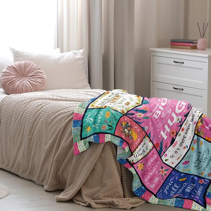 Butonus Get Well Gifts for Women After Surgery, Thinking of You Inspirational Encouragement Feel Better Gifts for Women, Knee Post Surgery Recovery Blanket for Woman, Hug Healing Blanket 60x50in