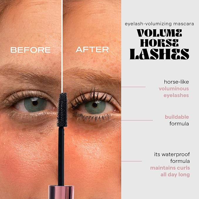 SARELLY, Eye Kit, Volume Horse Lashes Mascara + Lavadero Eye Makeup Remover, Sarelly Creative Lab