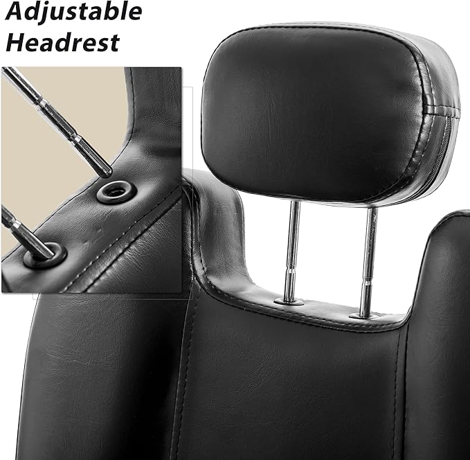 Merax Hydraulic Recliner Barber Chair for Hair Salon with 20% Extra Wider Seat & Heavy Duty Hydraulic Pump, Upgraded Salon Beauty Equipment