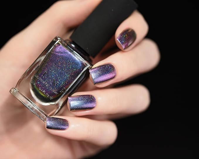 ILNP Peace (H) - Blue, Purple, Fuchsia, Pink, Gold Ultra Chrome Color Shifting Holographic Nail Polish