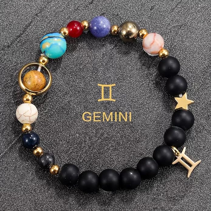 Bracelet, Adjustable Healing Stone Crystal Bracelets Beaded Bracelet Relax Anxiety Gifts For Women