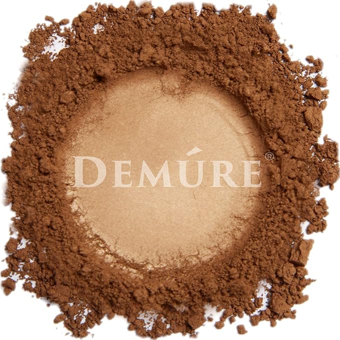 Demure Mineral Make Up, Cappuccino Mineral Foundation Makeup, Concealer Makeup, Natural Makeup Made with Pure Crushed Minerals, Loose Face Powder. Demure Mineral Makeup