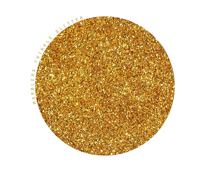 MARBLERS Twinkle Face & Body Glitter [Honey Gold] 0.18oz (5g) | Fine | Non-Toxic | Vegan | Cruelty-Free | Festival, Rave & Party Makeup | Eye, Hair, Nail Polish, Eyeshadow | Nail Art | Gel Nail