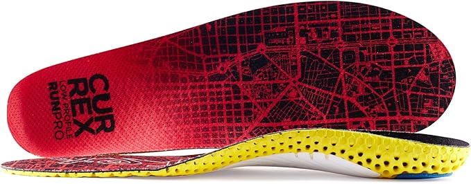 CURREX RunPro Insoles for Running Shoes, Arch Support Inserts to Help Reduce Fatigue, Prevent Injuries, Boost Performance for Men & Women (Low Arch, Size XL)