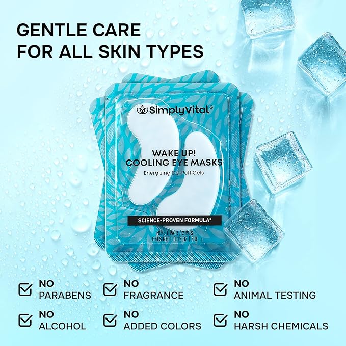 Under Eye Patches for Puffy Eyes and Dark Circles - Cooling Eye Masks for Women & Men with Collagen, Hyaluronic Acid & Retinol - Depuffing Undereye Mask Patches - Parches Para Ojeras - 15 Pairs