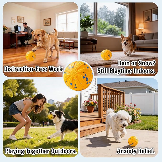 Self-Moving Rolling Dog Ball, Interactive Toy, Rechargeable