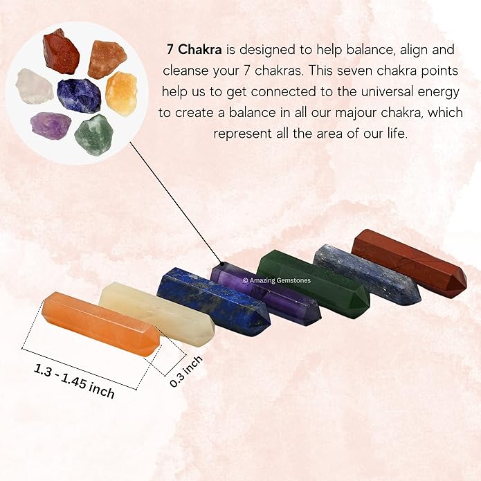 Amazing Gemstone Crystal Points Bulk Healing Crystals & Stones - Premium Single Terminated Healing Wand Point Bulk Crystals for Crafts, Crystal Grid, DIY Work