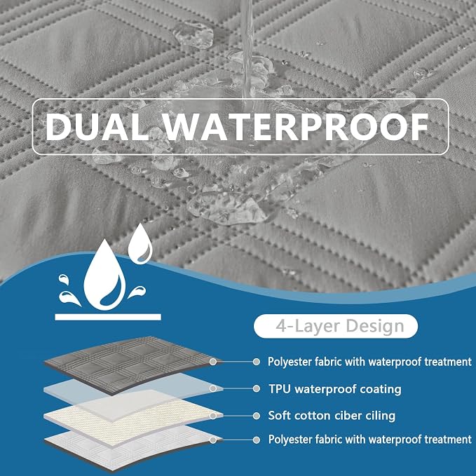 Waterproof Reversible Dog Blanket, Soft Couch Cover for Dogs Washable | Dual-Sided Waterproof Pet Bed Blanket, Resist Stains Spills & Pet Hair, Practical Furniture Protector For Pets, Size 82"x102"