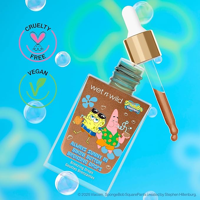 wet n wild Spongebob Bronzing Drops - Always Sunny In Bikini Bottom
