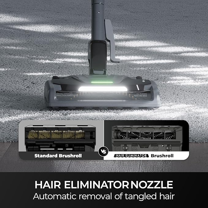 Kenmore 400 Series Bagged Canister Vacuum with Hair Eliminator Brushroll | Pet Friendly, Lightweight, 2-Motor Design, HEPA Filter, LED Headlight and Auto Cord Rewind - BC3006