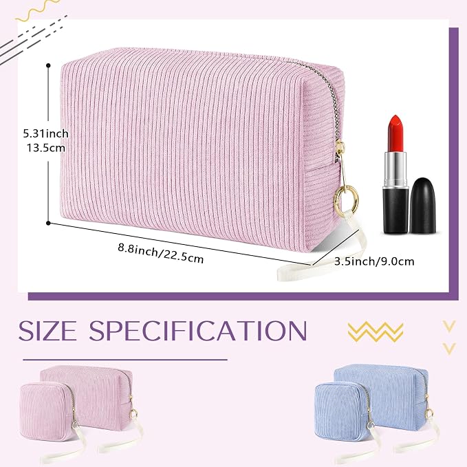 Likesing Tampon Holder for Purse, Corduroy Period Bag Sanitary Napkin Storage Bag for Girls Womens, Portable Feminine Emergency Pad Period Pouch(Pink)