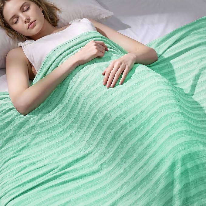 Cooling Blanket for Hot Sleepers Cold Summer Blanket Throw 50"x70" | Cold Summer Bed Blanket Keeps Cool for Night Sweats, Soft Lightweight Breathable Sofa Blankets for Kid Adults