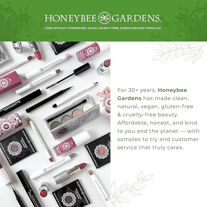 Honeybee Gardens Effortless Eye Liner Pencil, Jet Set Black, Smooth Long-Wearing, Rich Pigment, Vegan & Gluten-Free