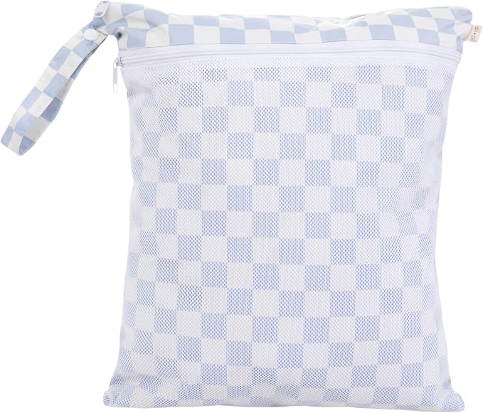 Ali+Oli Wet Dry Bag, Dual Compartment, Water Resistant, Baby Gear | Swimwear storage, Stroller attachment, Daycare essentials, Clothing separation, Travel organization, Reusable