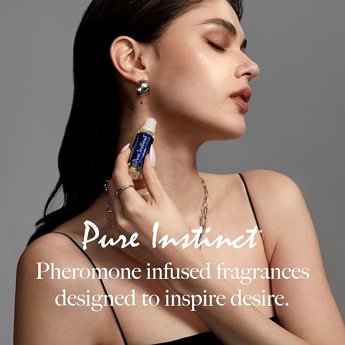 Pure Instinct Roll-On (3-Pack) - The Original Pheromone Infused Essential Oil Perfume Cologne - Unisex for Men and Women - TSA Ready