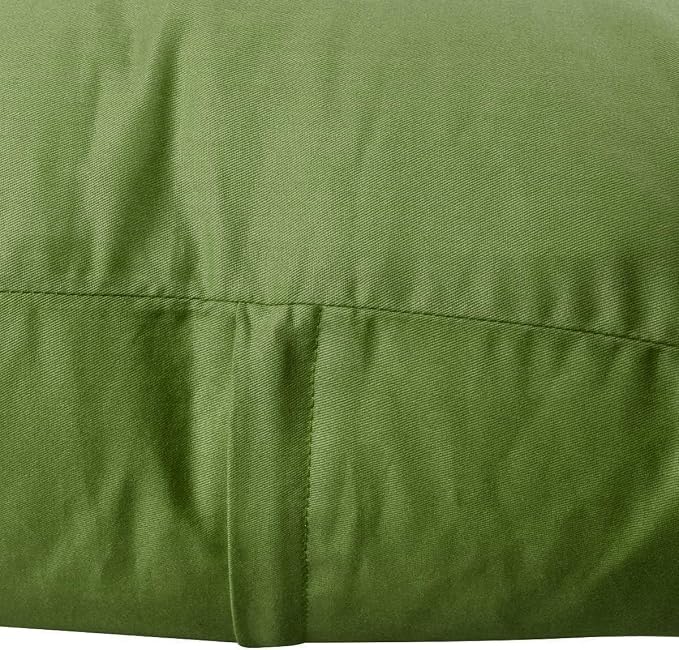 Thmyo 4-Pack 100% Cotton Comfortable Solid Decorative Throw Pillow Case Square Cushion Cover Pillowcase Sublimation Blank Pillow Covers DIY Throw Pillowcase(16x16 inch/ 40x40cm,Olive Green)