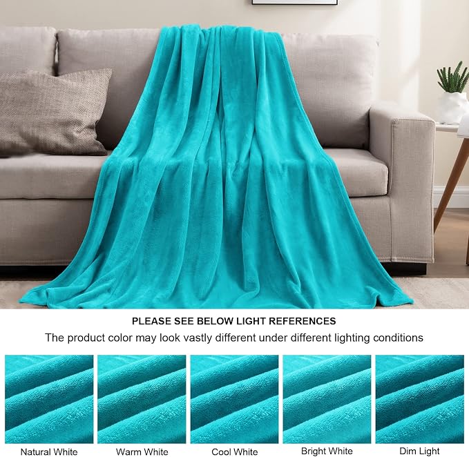 BEDELITE Fleece Blanket Soft Plush King Size Bed Blanket Peacock 108"x90" | Ultra Soft Fleece, Plush Microfiber, Lightweight Warmth, All Season Comfort, Fade Resistant, Machine Washable