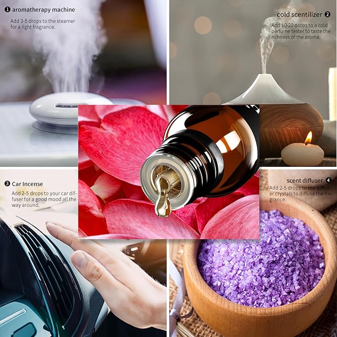 Essential Oils Set,Top 5 Blends for Diffusers, Candle Making Scents, Home Products, Fragrance, Aromatherapy, Humidifiers, Gifts（Orange）