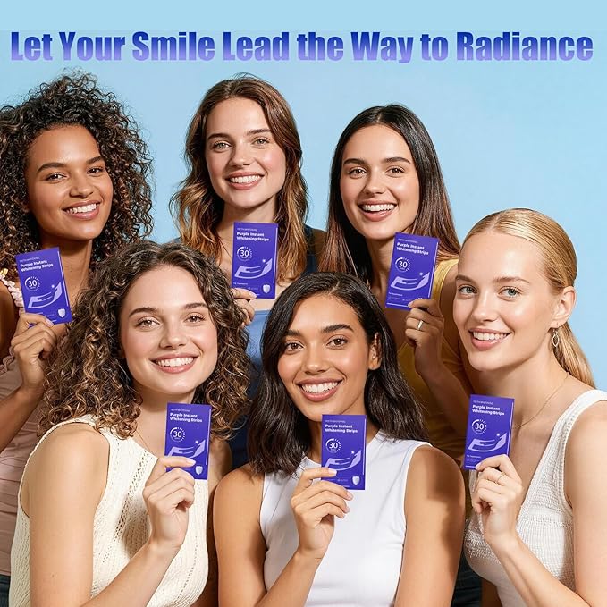 Natural Teeth whitening Strips Sensitive White Strips for Teeth whitening-7 Days for Smile Effective & Gentle Dental Whitener Peroxide-Free,Deep Stains Removal （14 Pices Mint ）