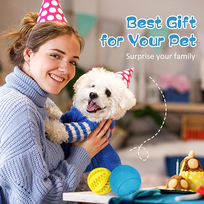 HIPPIH Dog Puzzle Toy 2 Pack, Interactive Dog Toys for Treat Dispensing