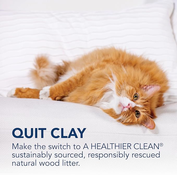 ökocat Low Tracking Natural Wood Clumping Cat Litter, Odor Control 27.5 Lbs