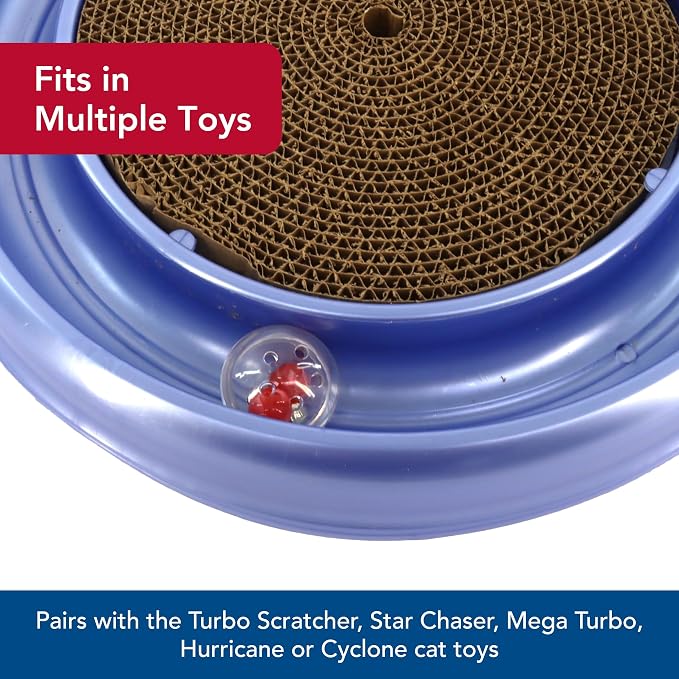 Coastal Pet Turbo Assorted Ball Pack - Cat Treat Ball - Customizable Cat Toy - Pairs with Turbo Scratcher, Mega Turbo and Star Chaser - Assorted (2 Pack)