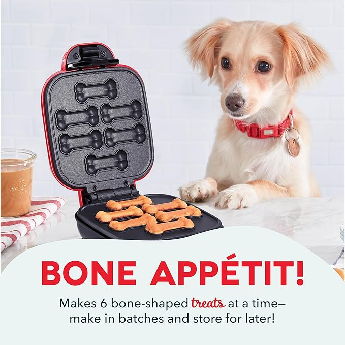 DASH Mini Dog Treat Maker, Small, Red (Pack of 4)