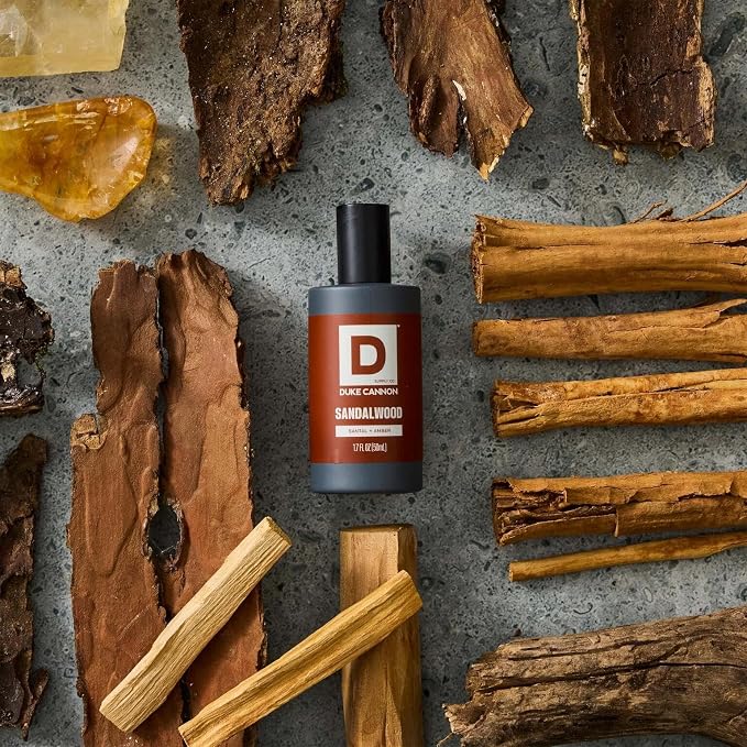Duke Cannon Proper Cologne for Men, Sandalwood (Santal + Amber), Long-Lasting Eau de Parfum, 1.7 fl oz (Pack of 2)