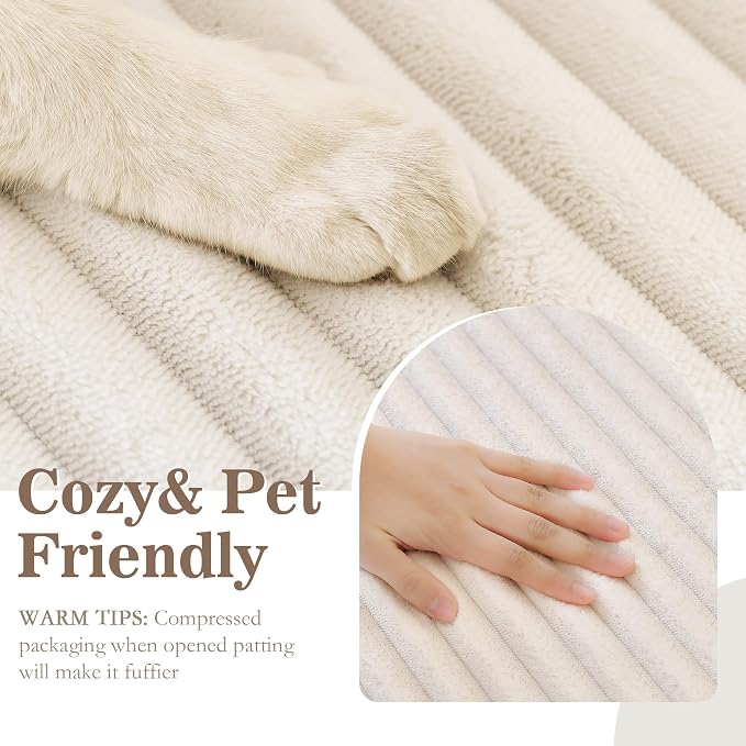 MYSKY HOME 100% Waterproof Couch Cover, Couch Covers for Sofa, Non Slip Couch Covers for 2 Cushion Sofa Pet Friendly, Sofa Covers Washable Slipcovers Dog Couch Cover Protector, Off White, 35"x63"