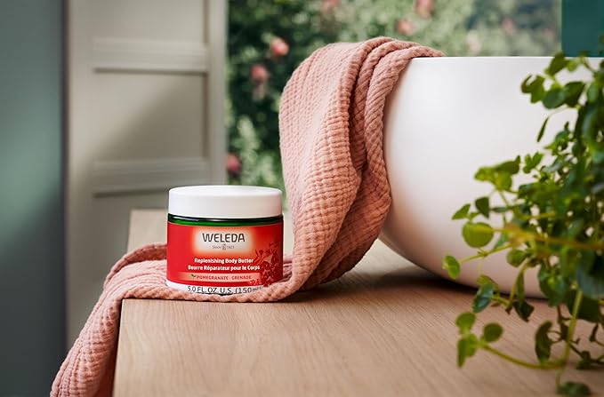 Weleda Replenishing Body Butter, 5.0 Fluid Ounces, Antioxidant Rich Formula with Pomegranate and plant extracts