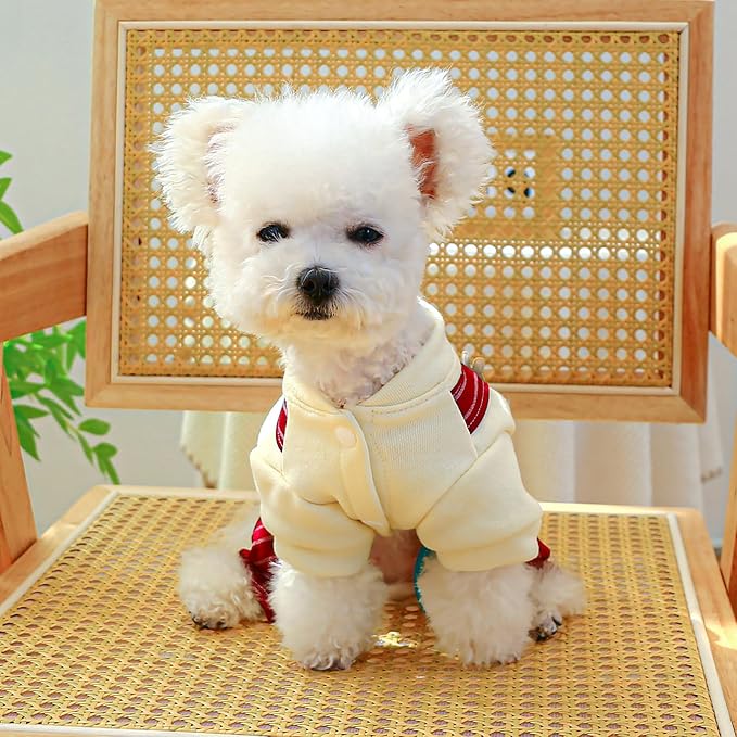 Dog Comfortable Soft Overalls Dog One-Piece Bear Outfit Puppy Cute Sweater Shirt Corduroy Pants Pet Stylish Summer Spring Clothes for Small Dogs Chihuahua Dachshund Daily Holiday Jumpsuit Costume