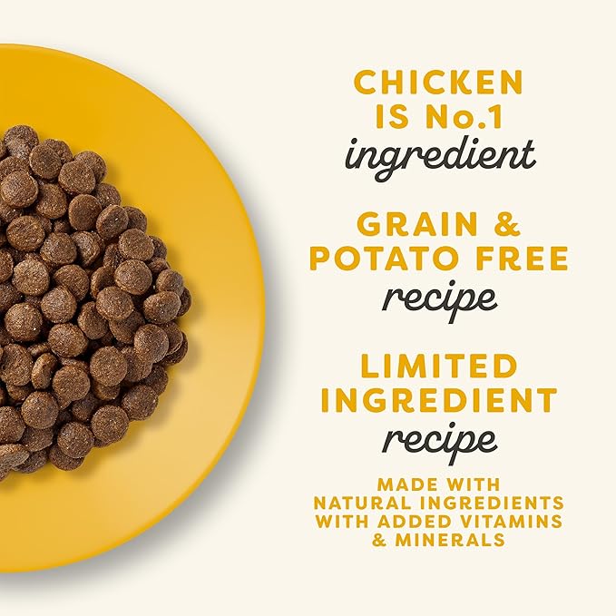 Applaws Complete Chicken Grain Free Dry Cat Food 4 lb Bag | High Quality Protein, Limited Ingredient, Grain Free, Omega-3 Fatty Acids for Healthy Skin & Coat, Added Vitamins & Minerals