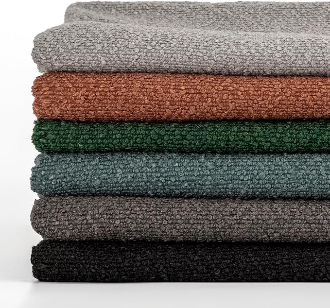JoraLion 20x54 inch Neutral Boucle Body Pillow Cover, Dark Grey Long Pillow Cover Cozy Soft Cushion Case for Couch Sofa Bed Living Room Home Decor, Pack of 1 (Cover Only)